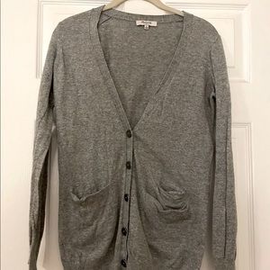 Madewell Sm gray Button Up Long Cardigan Sweater